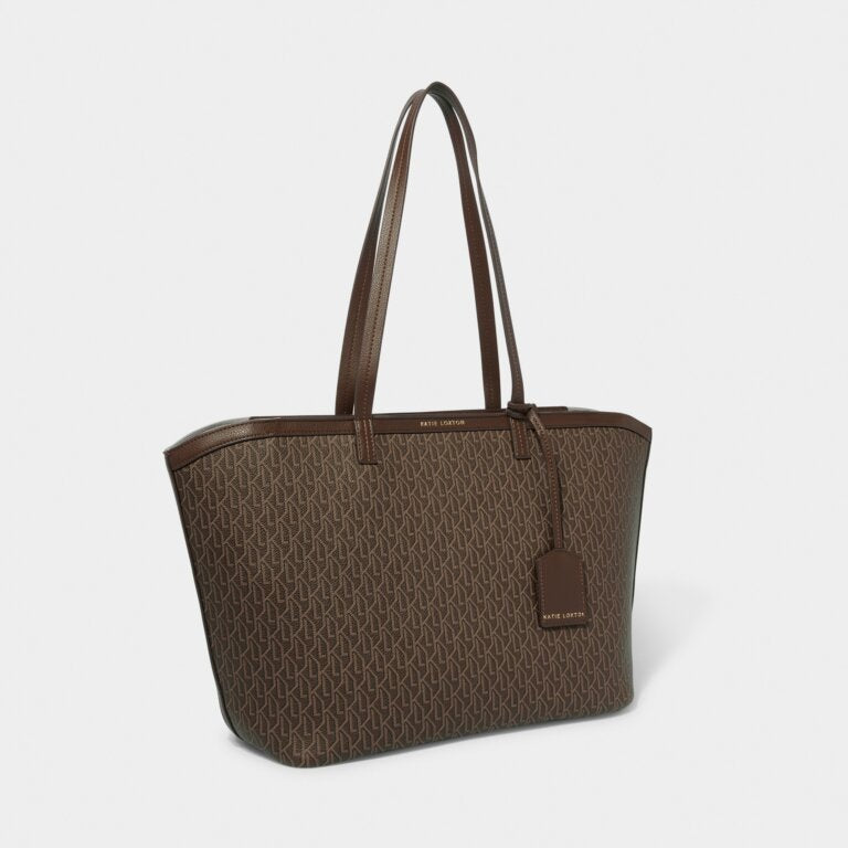 CHOCOLATE SIGNATURE TOTE BAG