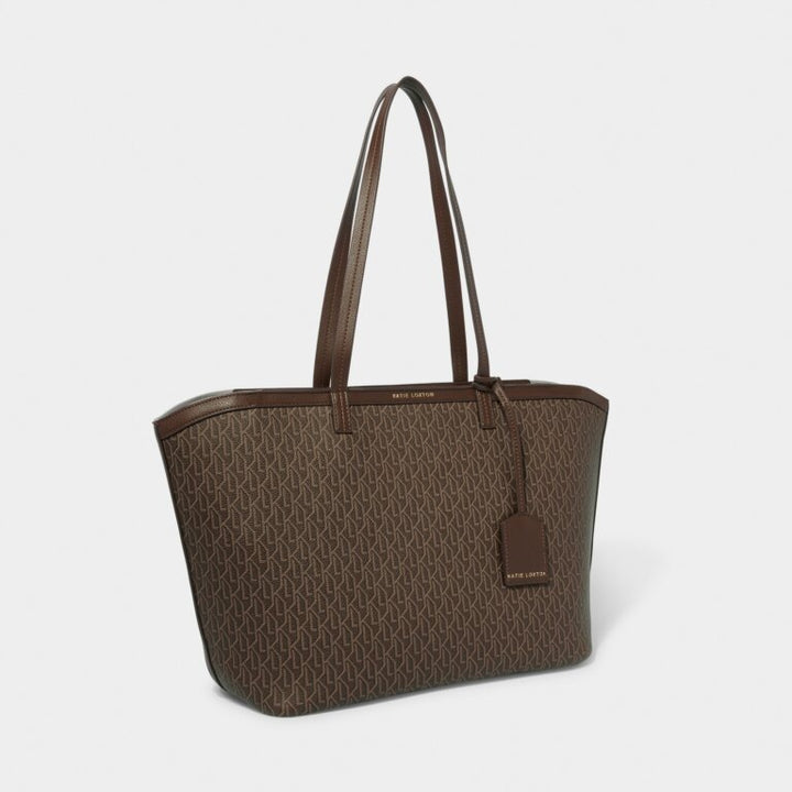 CHOCOLATE SIGNATURE TOTE BAG