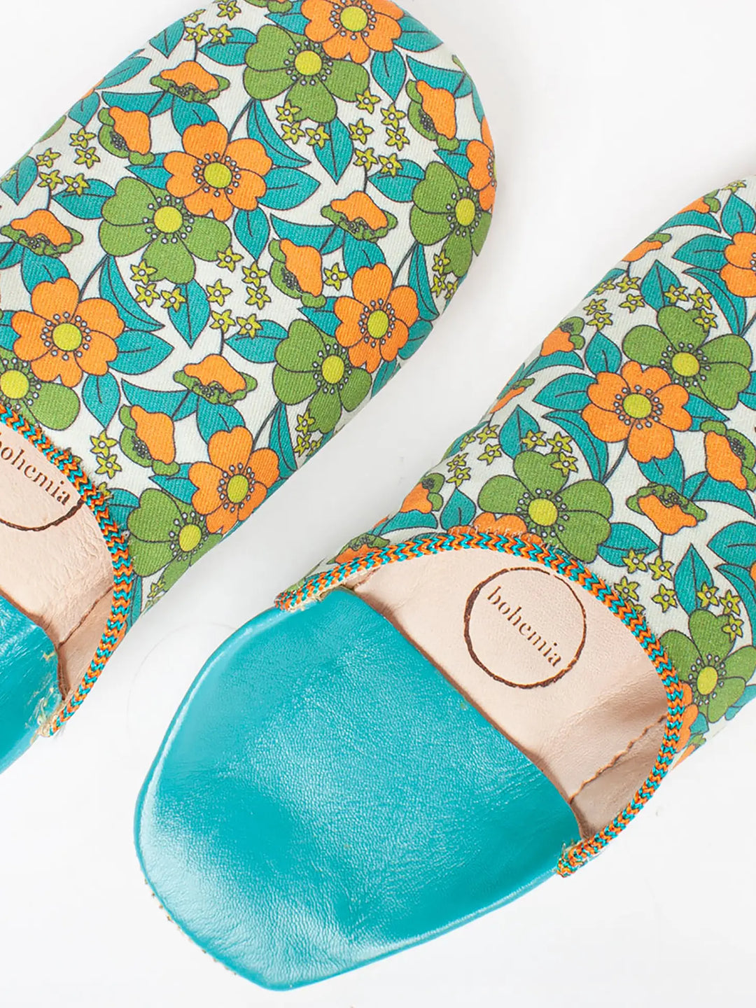 DUCK EGG MARGOT LEATHER SLIPPER