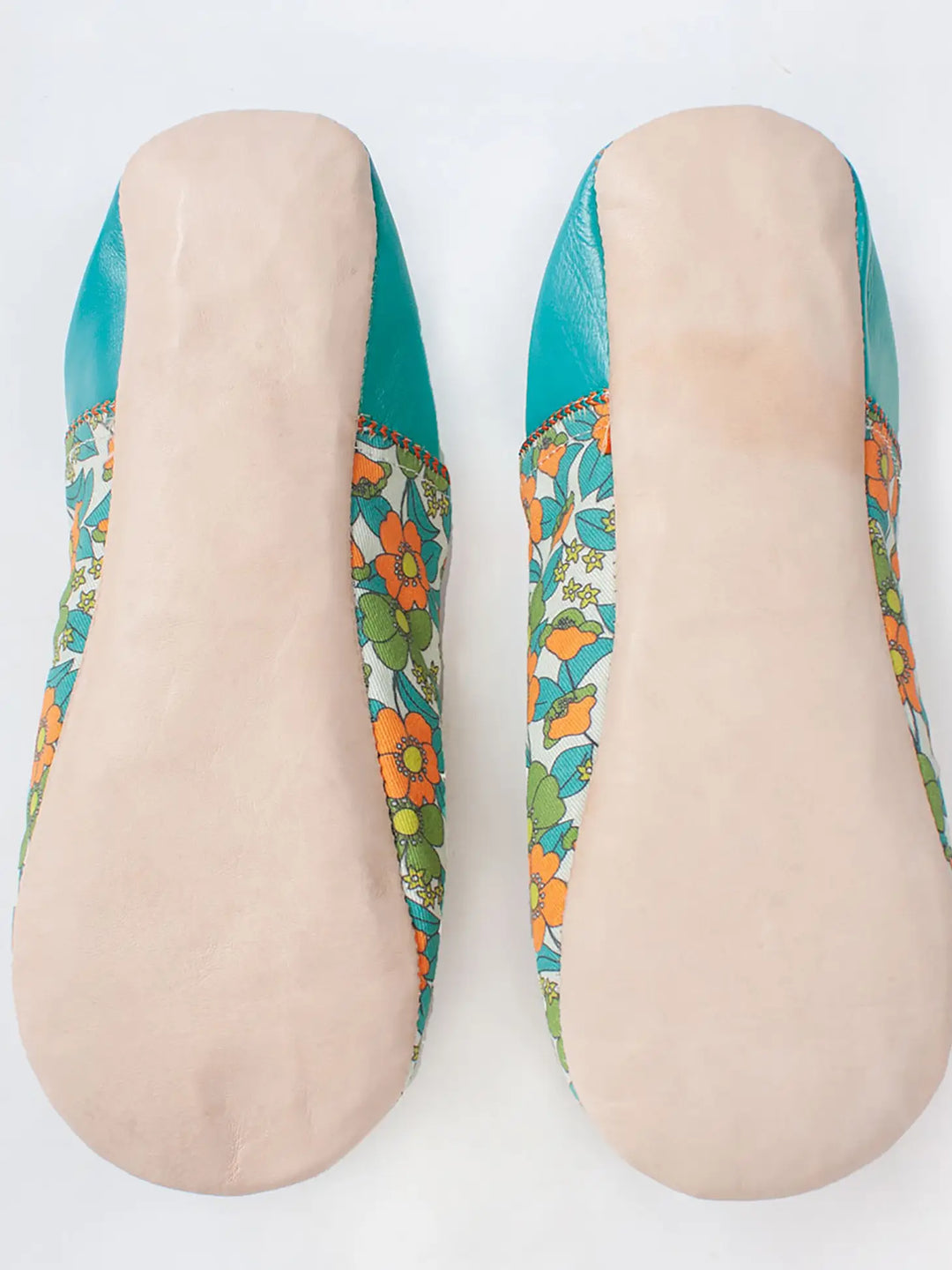 DUCK EGG MARGOT LEATHER SLIPPER