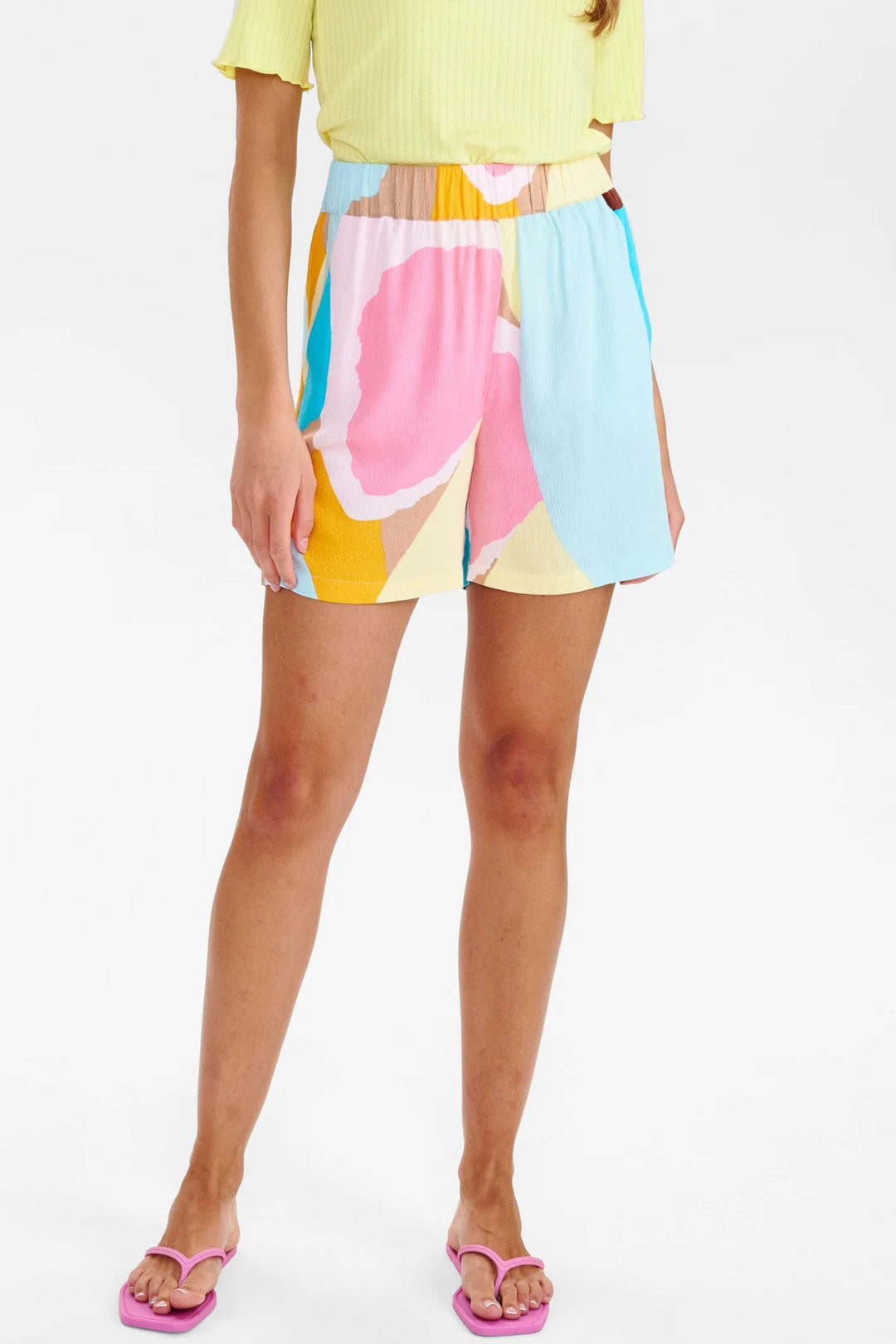 CRYSTAL BLUE ZIGGIE SHORTS