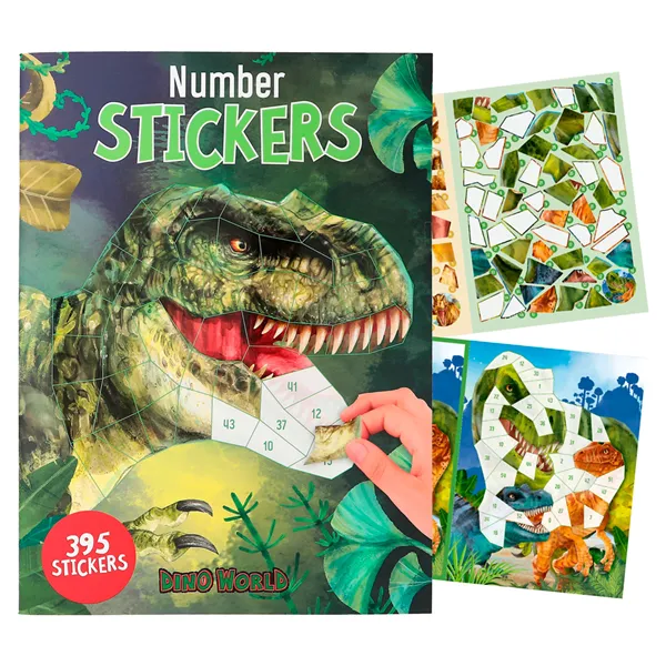 DINO WORLD NUMBER STICKER BOOK