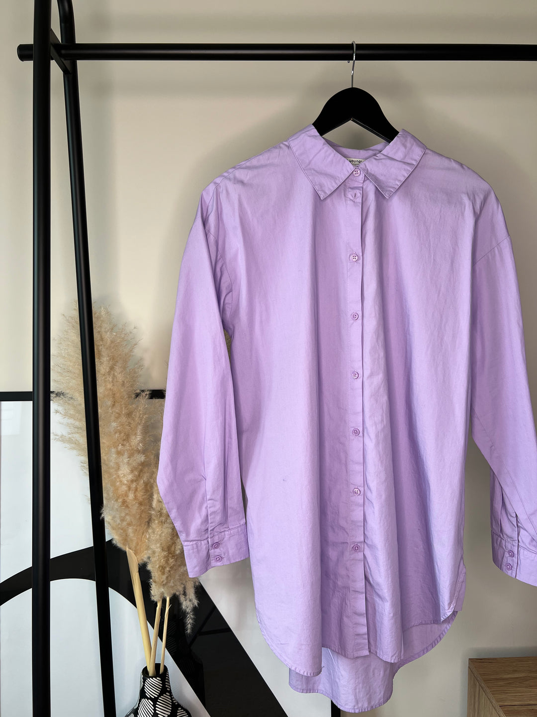 GAMZE PURPLE ROSE LONG SLEEVE SHIRT