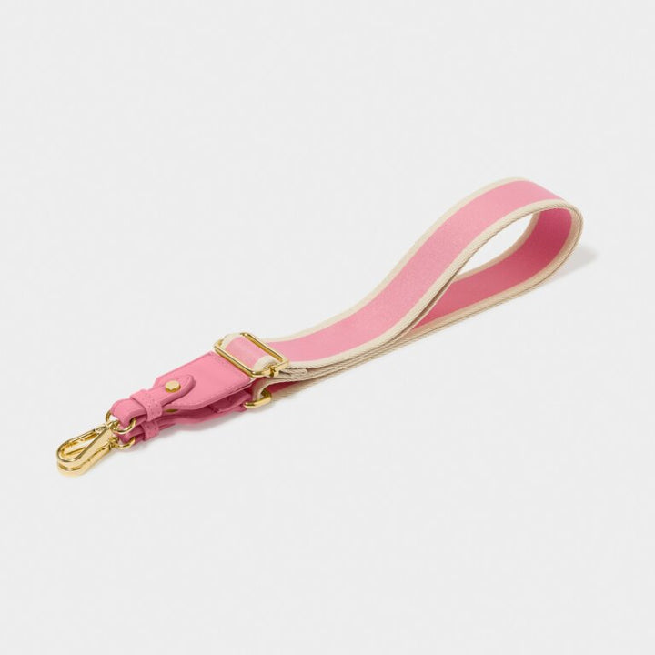 CANVAS CLOUD PINK STRIPE BAG STRAP