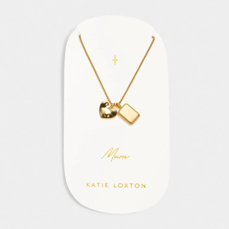 MUM WATERPROOF GOLD CHARM NECKLACE