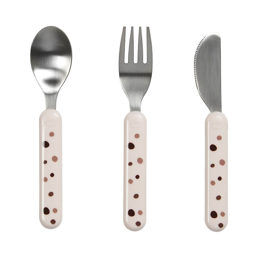 DREAMY DOTS CUTLERY POWDER PINK