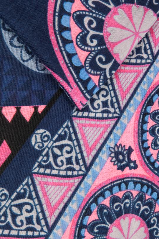 PURPLE MOSAIC MANDALA SCARF