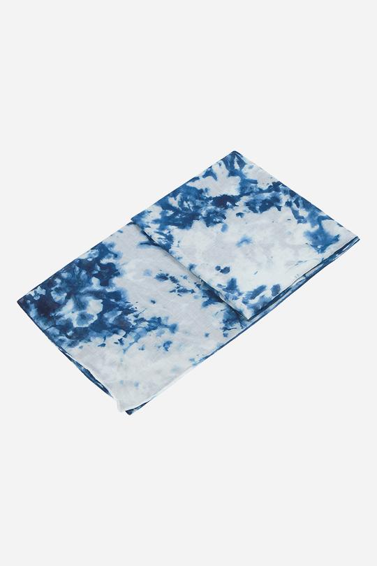 NAVY TIE DYE SCARF