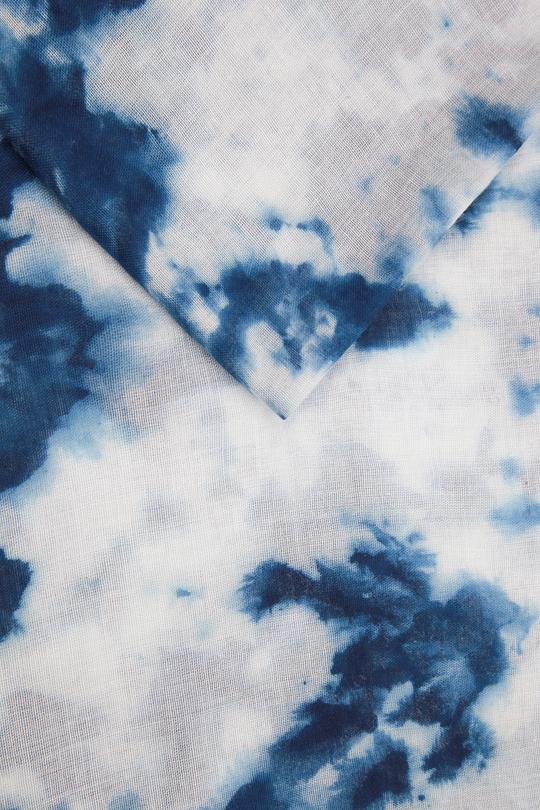 NAVY TIE DYE SCARF