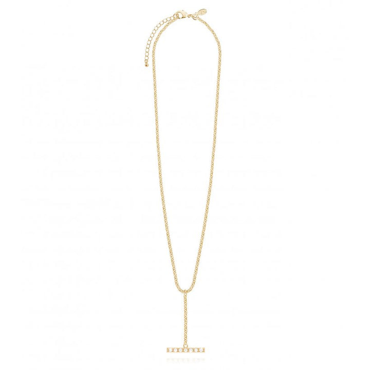 DEMI | PAVE BAR DROP NECKLACE