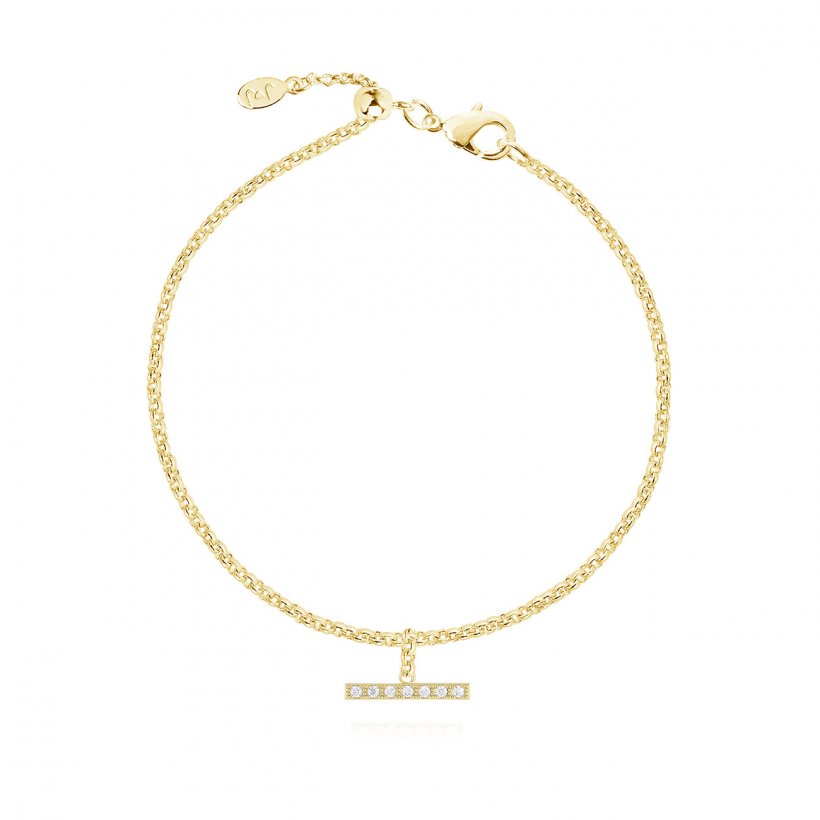 DEMI | PAVE BAR DROP BRACELET