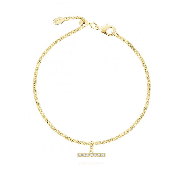 DEMI | PAVE BAR DROP BRACELET