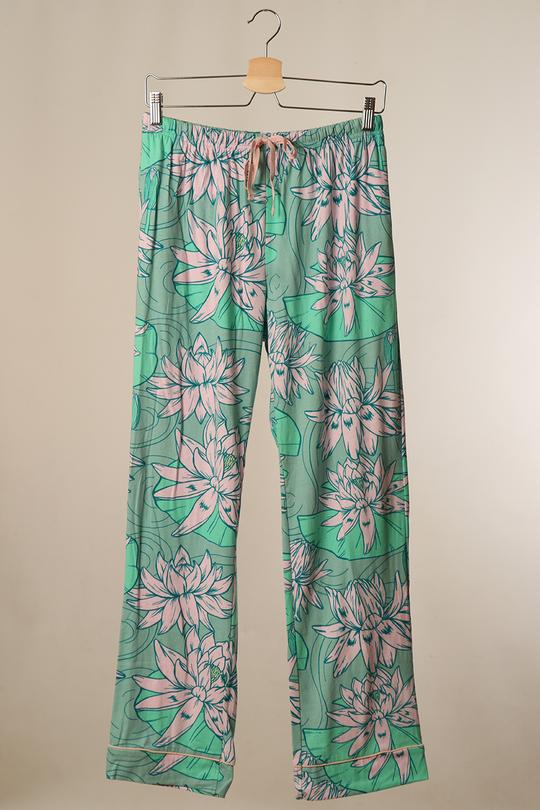 MINT ILLUSTRATED WATERLILY PYJAMAS