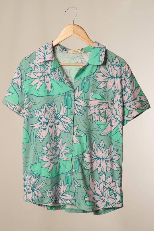 MINT ILLUSTRATED WATERLILY PYJAMAS