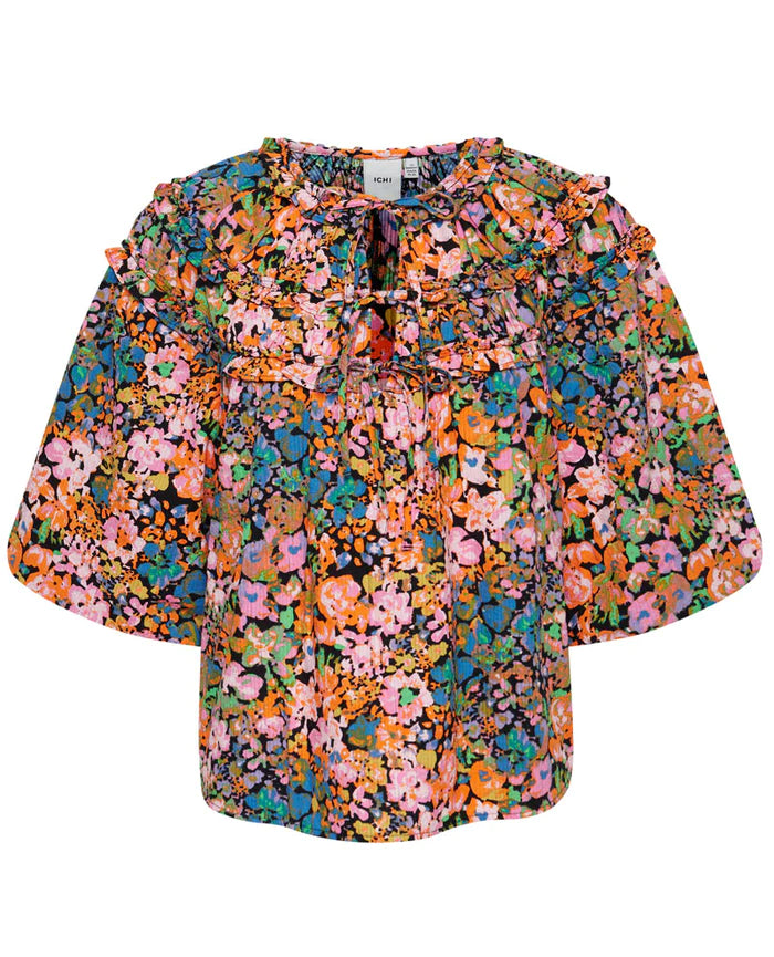 JINDY PINK MULTI FLOWER TOP