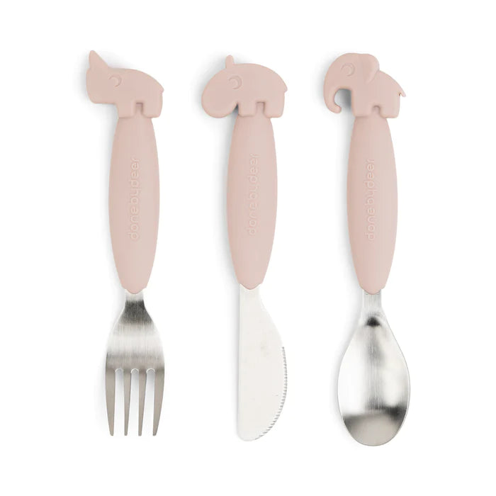 EASY GRIP CUTLERY SET DEER FRIENDS POWDER