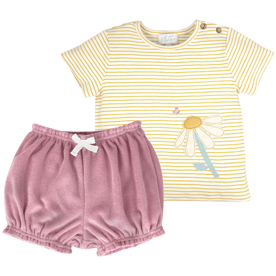 SUMMER DAISY SHORT SET