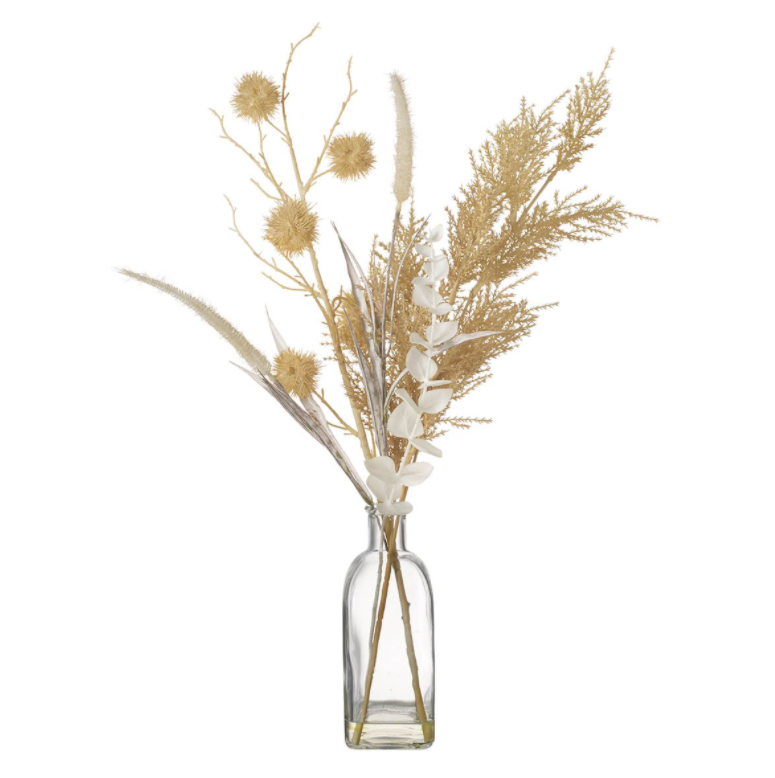 DRY FLORAL ARRANGEMENT IN VASE