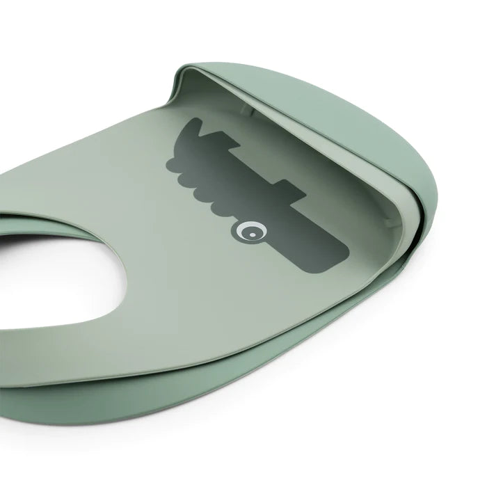 SILICONE BIB CROCO GREEN TWO PACK