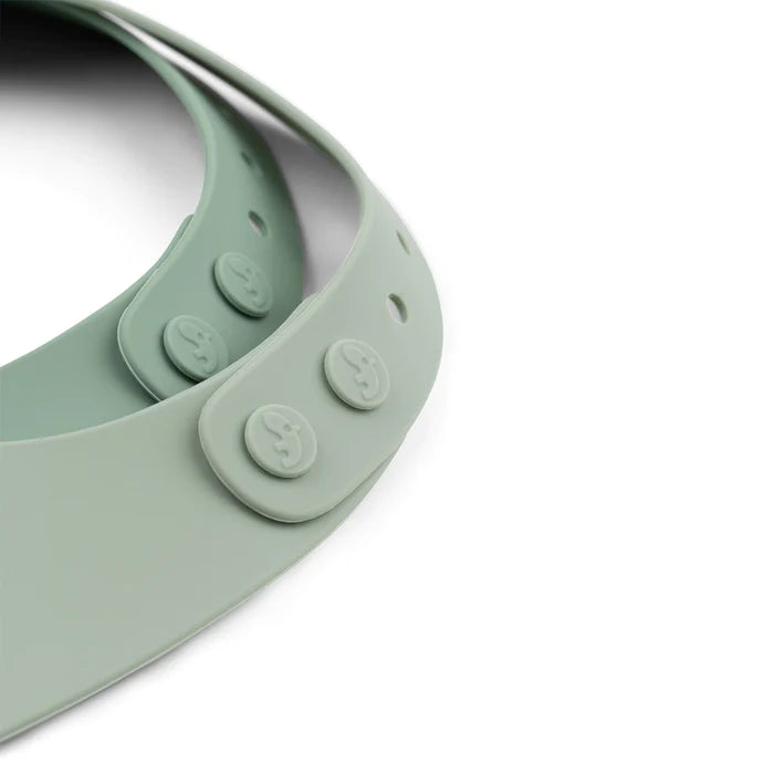 SILICONE BIB CROCO GREEN TWO PACK