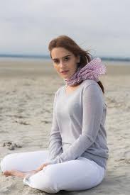PURPLE CLOVER SLK SCARF
