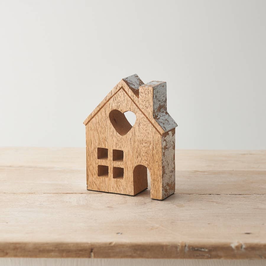 Natural Wooden House, 15cm