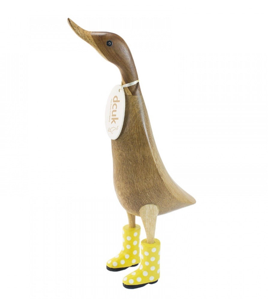 NATURAL SPOTTY WELLY DUCKLET