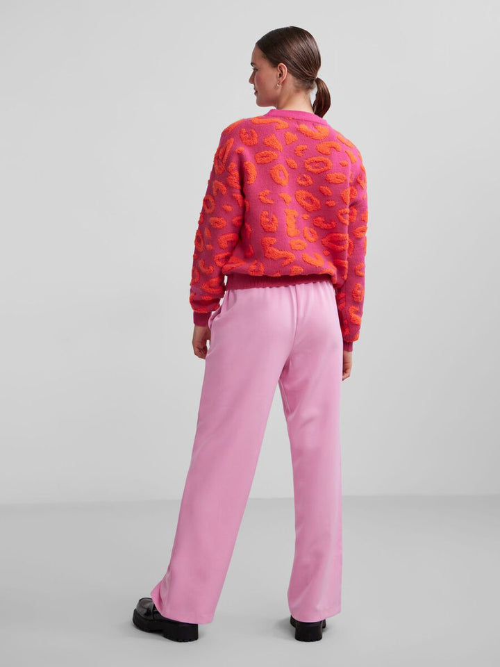 NIA LONG SLEEVE BEETROOT PURPLE/RED ORANGE JUMPER