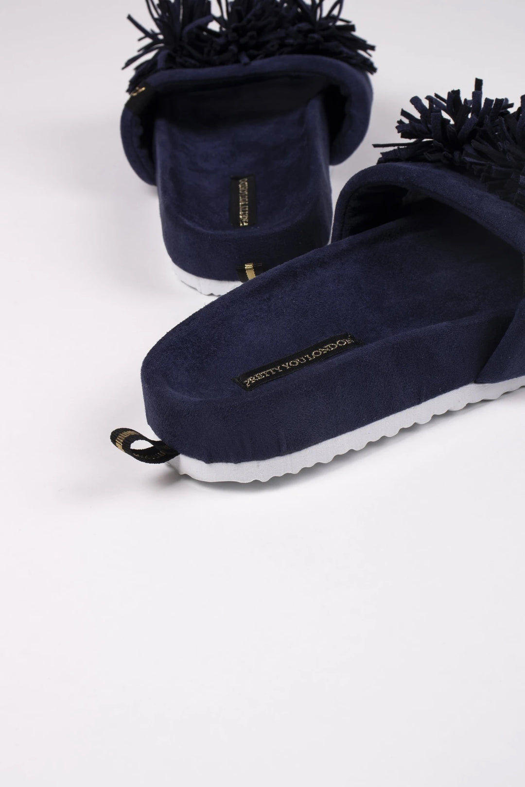 NAVY ALBANY HOUSE SLIPPERS