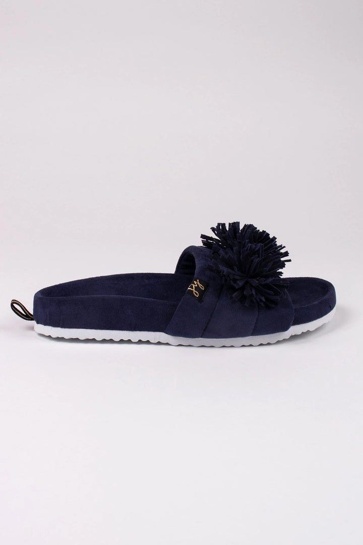 NAVY ALBANY HOUSE SLIPPERS