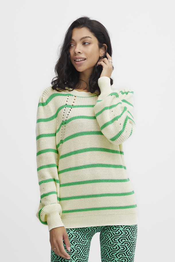 MILJA MING GREEN MIX STRIPE JUMPER