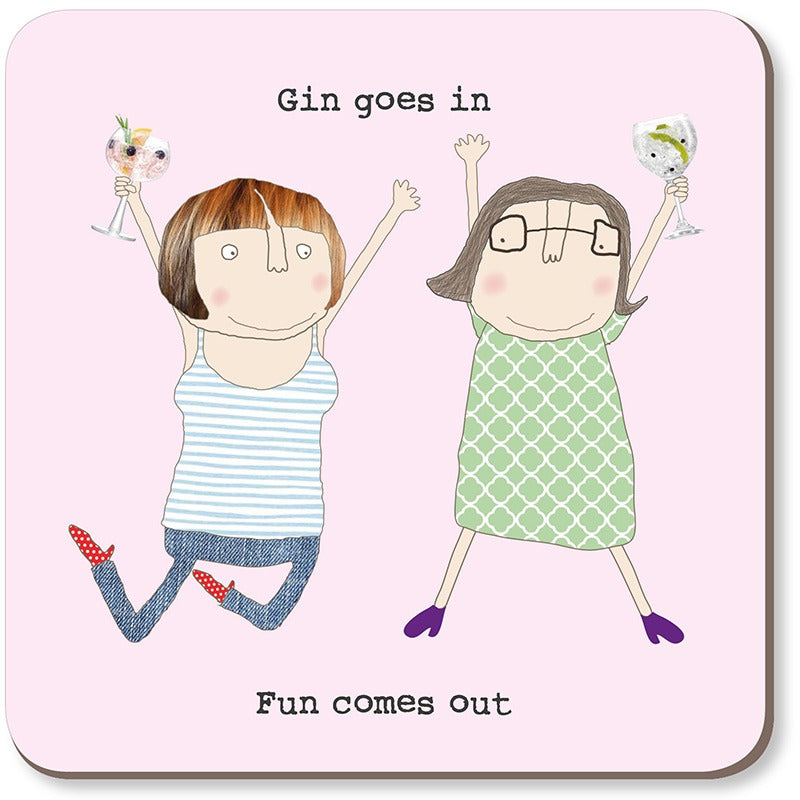 GIN GOES IN COASTER