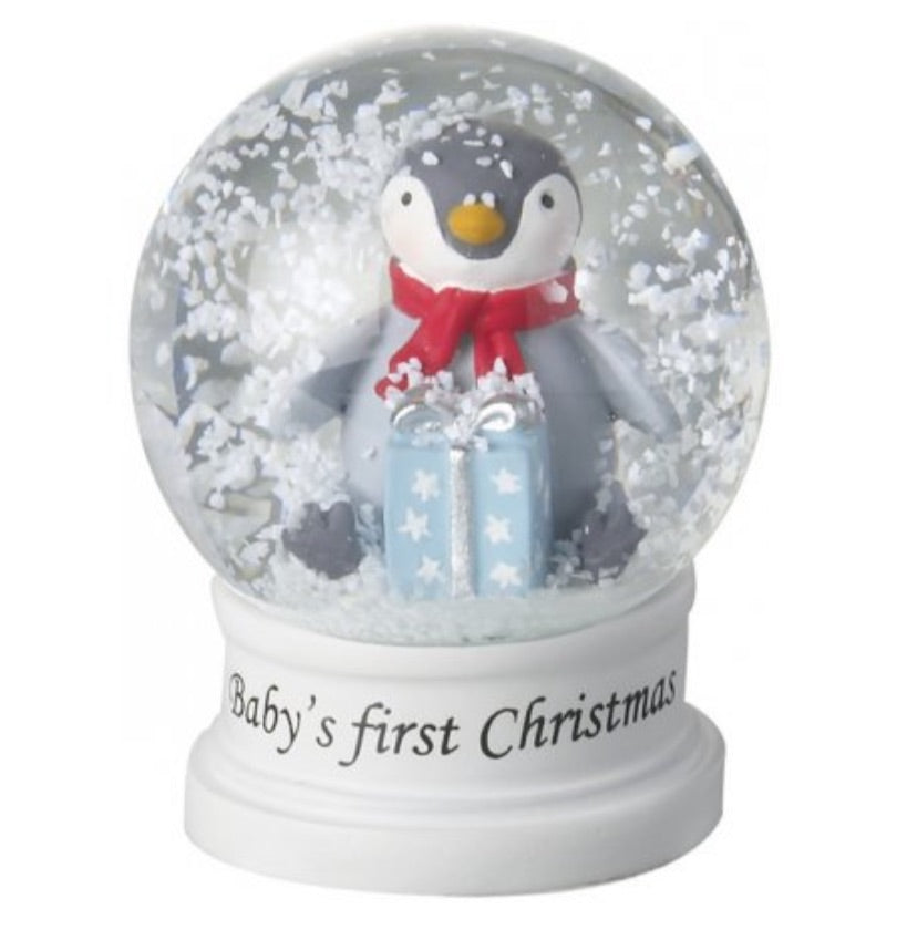 BABY FIRST CHRISTMAS PENGUIN SNOW GLOBE