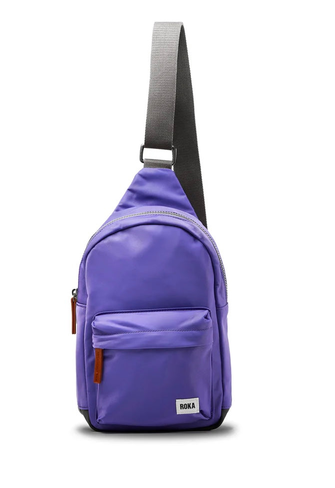 PERI PURPLE LARGE WILLESDEN RECYCLED NYLON SLING BAG