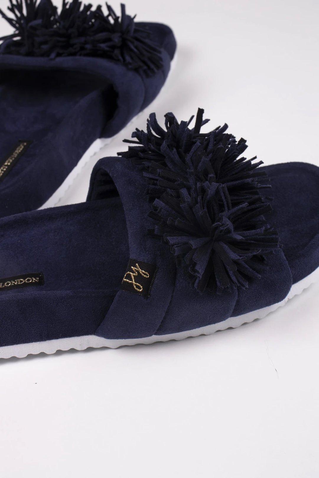 NAVY ALBANY HOUSE SLIPPERS