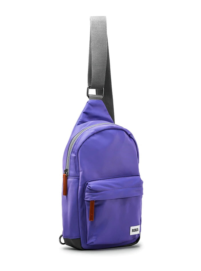 PERI PURPLE LARGE WILLESDEN RECYCLED NYLON SLING BAG