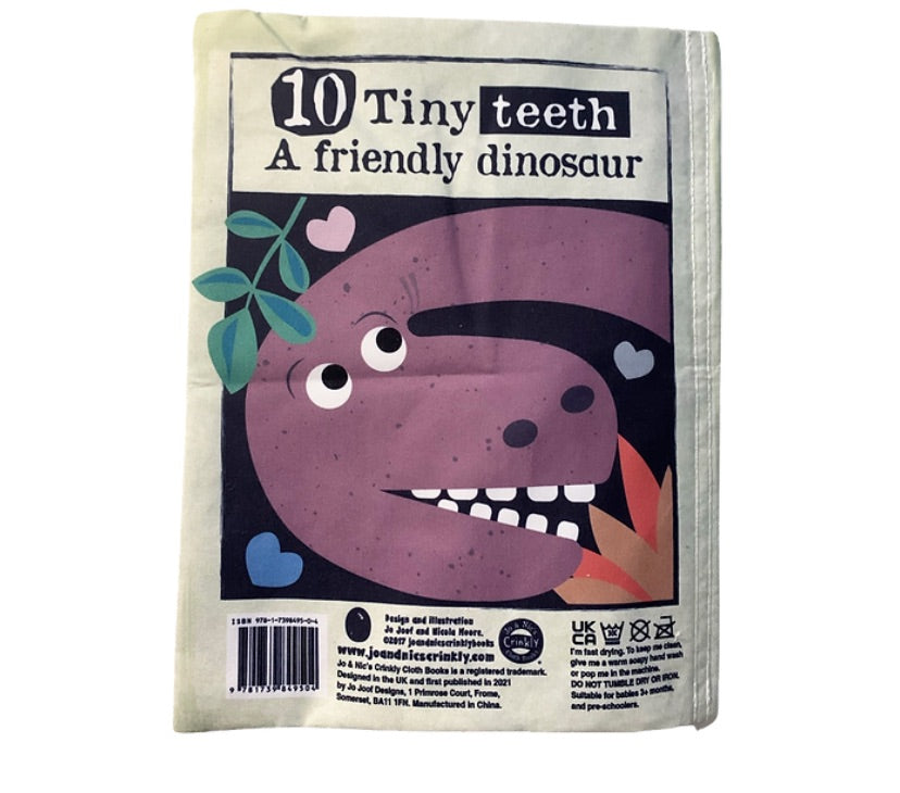 NURSERY TIMES CRINKLY NEWSPAPER- COUNTING 1-10 DINOSAURS