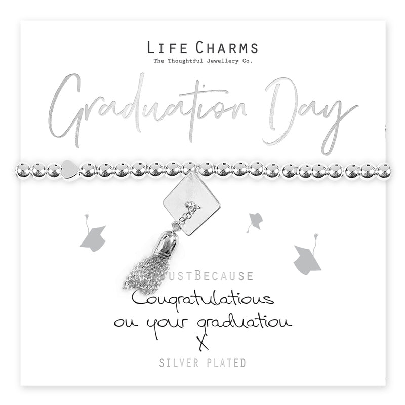 SILVER GRADUATION BRACELET