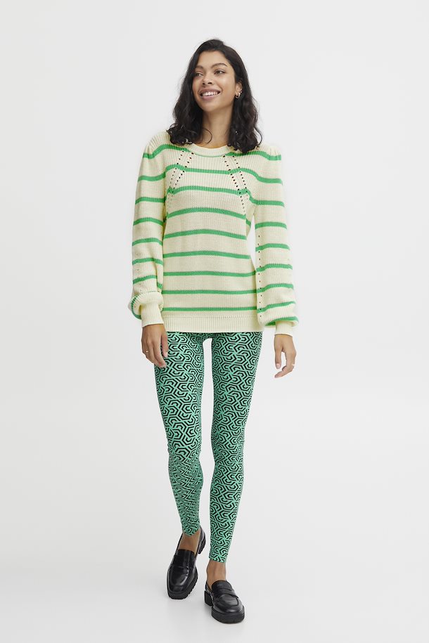 MILJA MING GREEN MIX STRIPE JUMPER