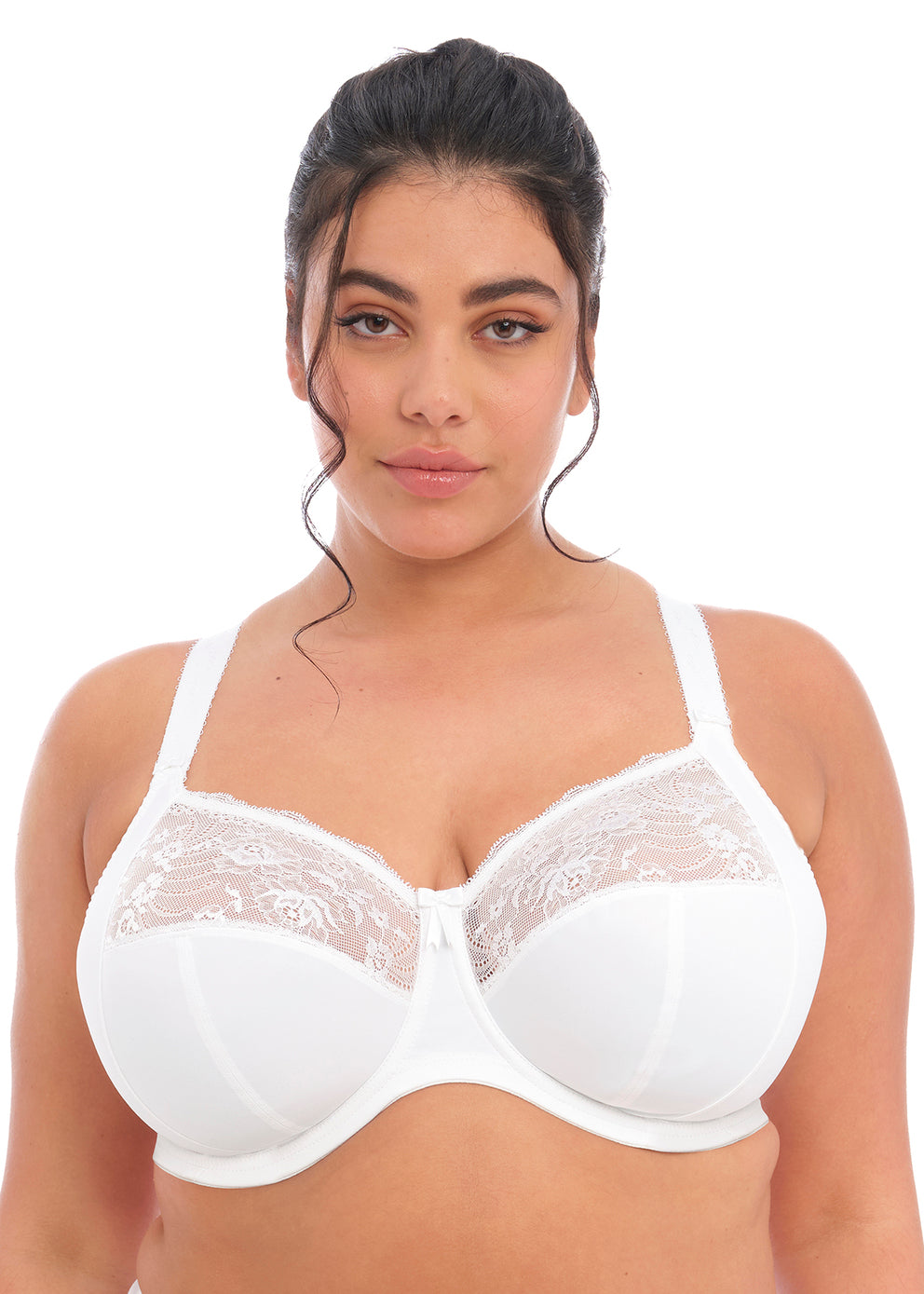 MORGAN WHITE STRETCH BANDED BRA