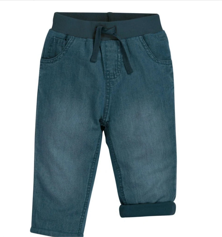 CHAMBRAY COMFY LINED JEANS