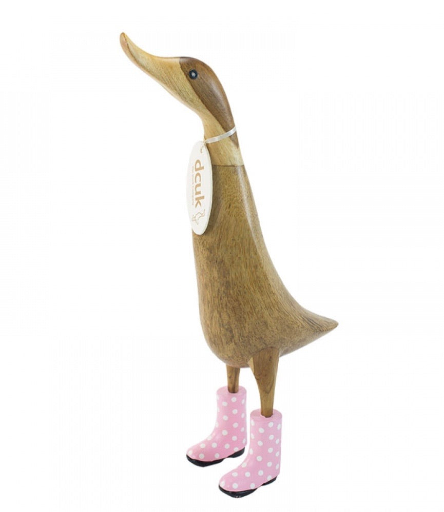 NATURAL SPOTTY WELLY DUCKLET