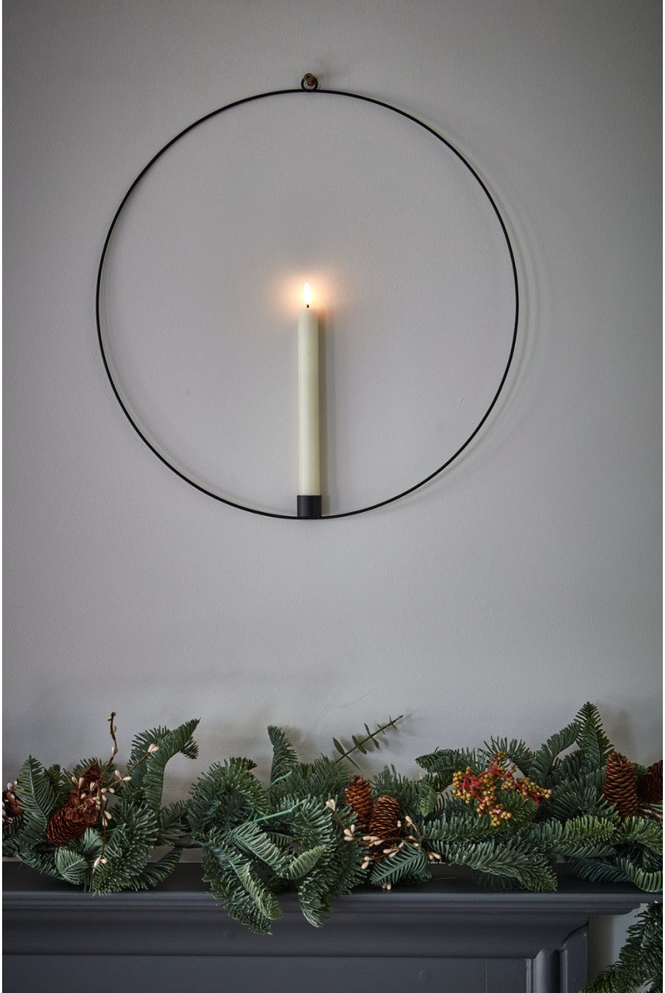CANDLE RING BLACK