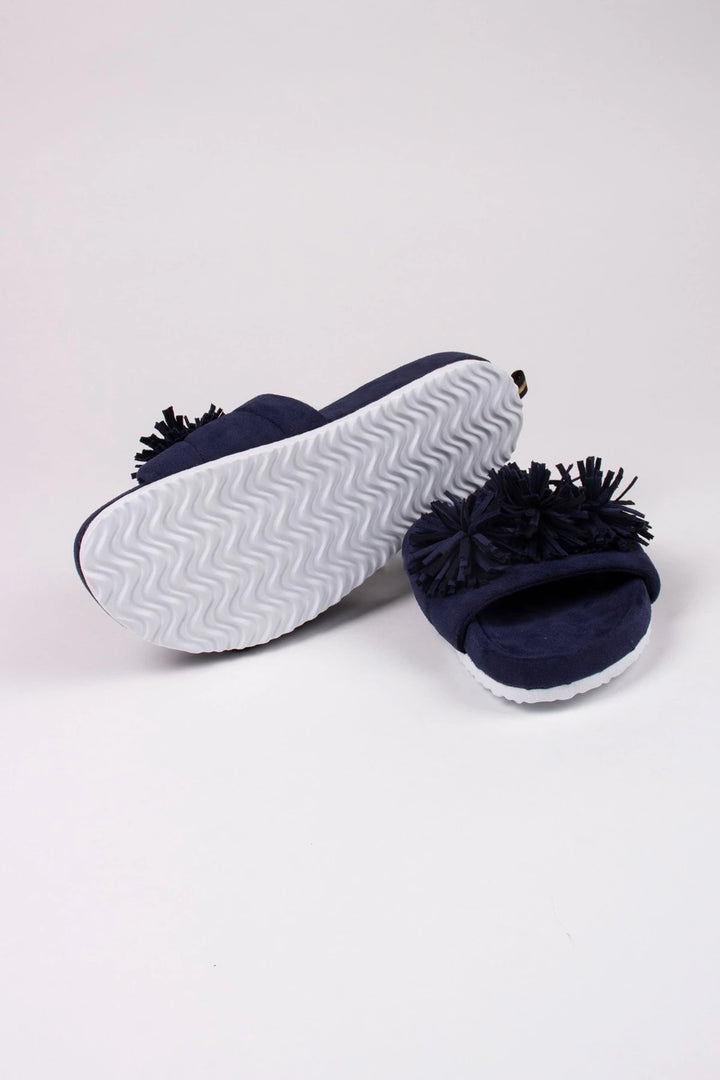 NAVY ALBANY HOUSE SLIPPERS