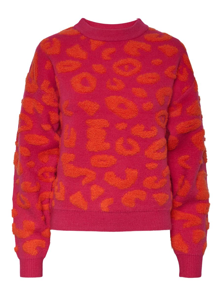 NIA LONG SLEEVE BEETROOT PURPLE/RED ORANGE JUMPER