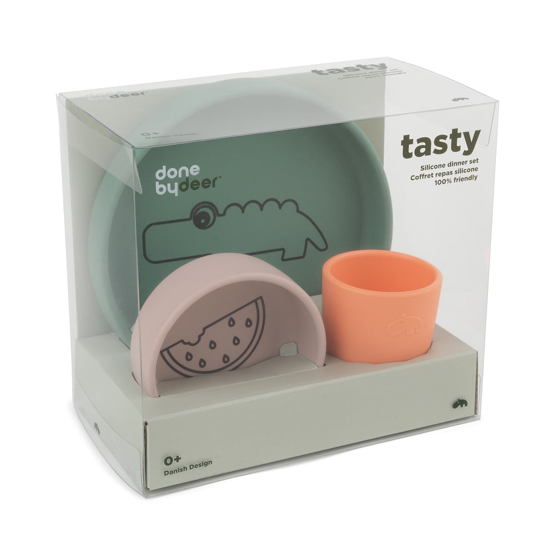SILICONE DINNER SET CROCO