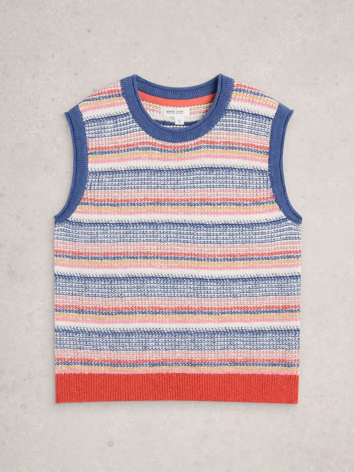 TARA TEXTURE TANK BLUE MLT