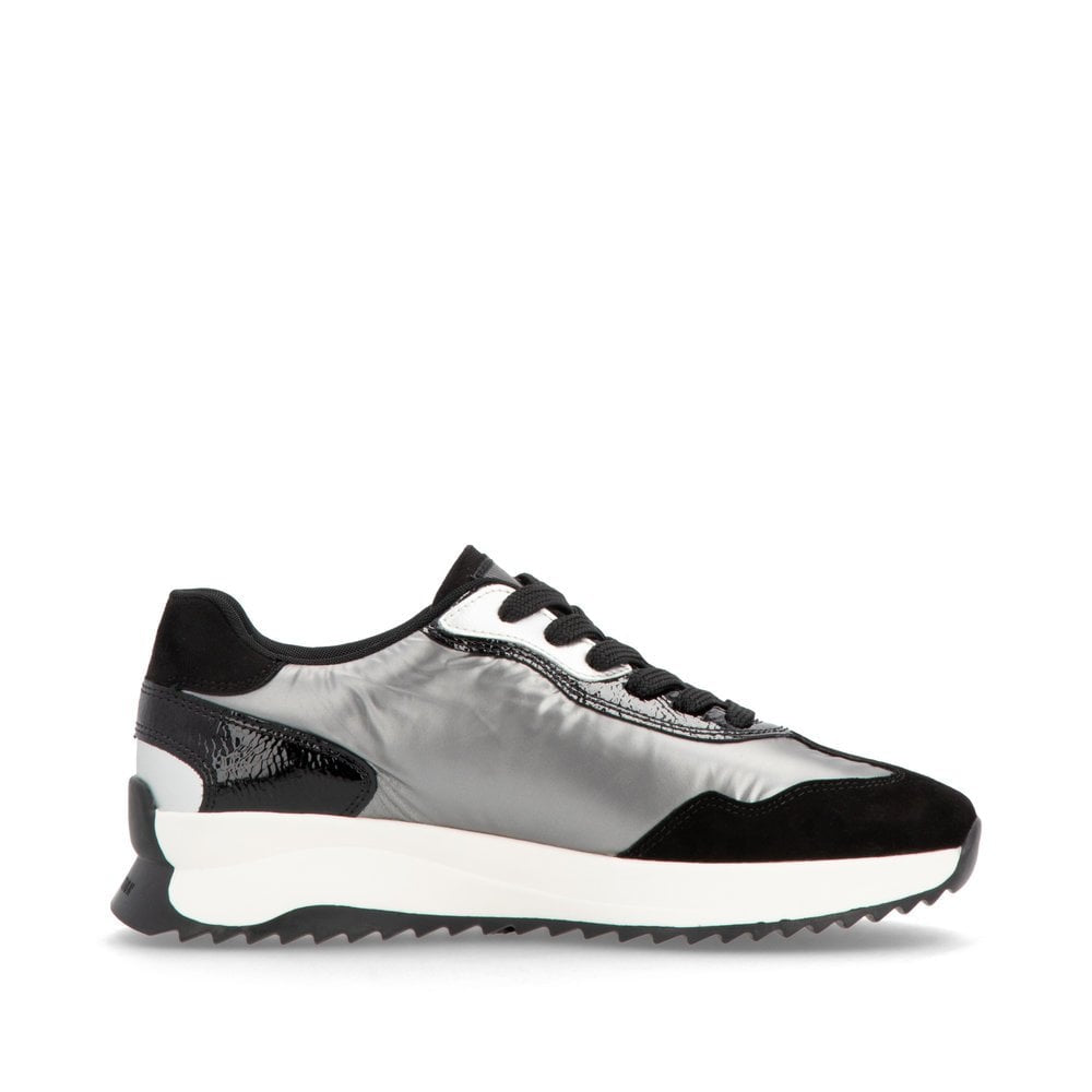 W1306-42 LADIES GREY COMBINATION SHOES