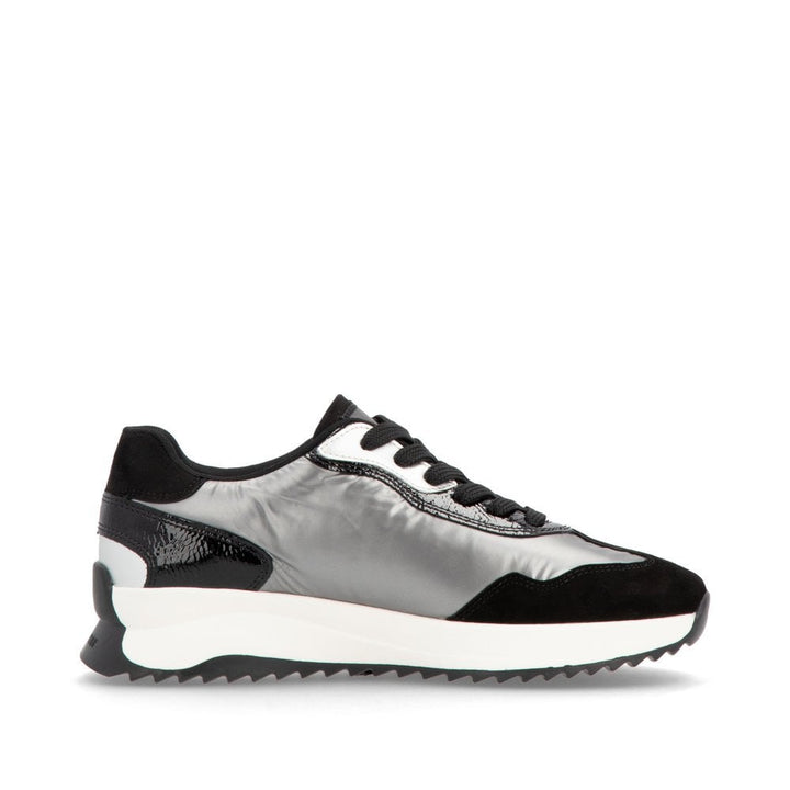 W1306-42 LADIES GREY COMBINATION SHOES