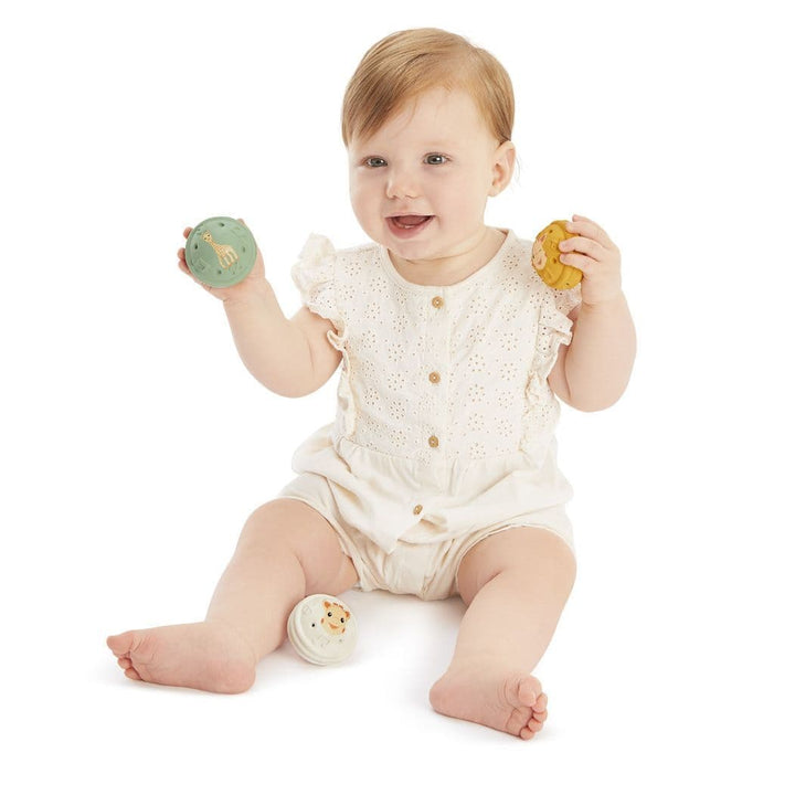 3 Musical Balls Sophie La Girafe - Hearing - Natural rubber